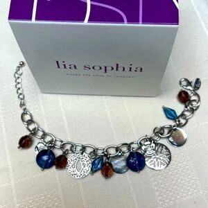 Lia Sophia Joyful Journey Bracelet gorgeous Colors with Abalone NWT